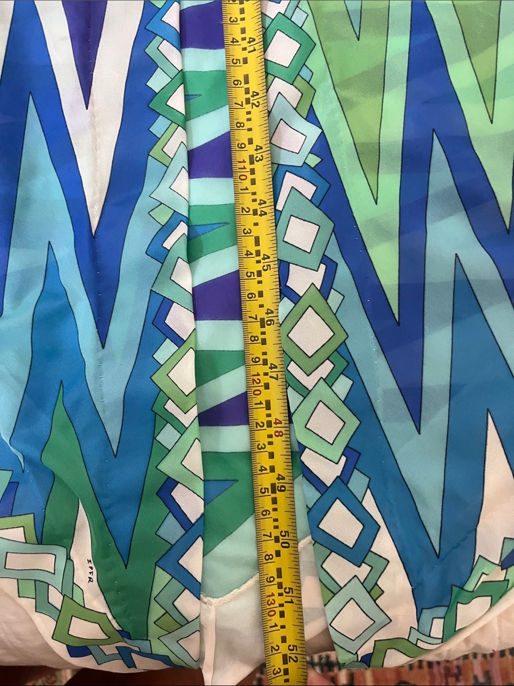 Vintage  Chevron Button-Front Duster - Picture 9 of 10